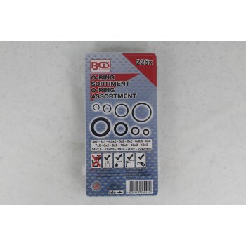 BGS O-Ring-Sortiment Ø 3-22mm 225-tlg.