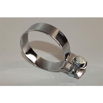 Auspuffschelle 70mm in Chrom