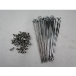 Speichensatz 161mm Chrom 36 Stk. für Zündapp...