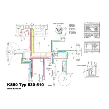 JMF Kabelbaum für Zündapp KS50 530-510 ohne Blinker
