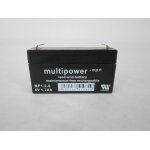 MULTIPOWER MP1.2-6 AGM Akku Pb 6V 1,2Ah