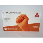 Nitril Einweghandschuhe 50x Textured Orange