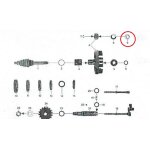 Mutter flach M15x1 Linksgewinde für Zündapp...