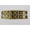 Puch Maxi - K Aufkleber Set Tank Schwarz / Gold 172 x 23 mm