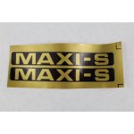 Puch Maxi - S Aufkleber Set Tank Schwarz / Gold 172 x 23 mm